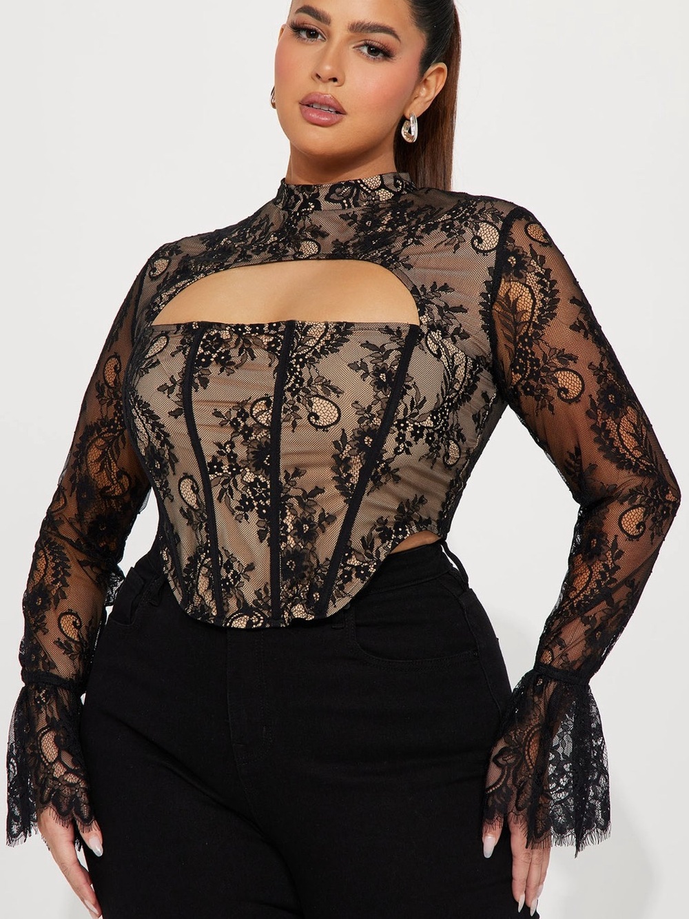 Fashion Nova Lace Corset Top